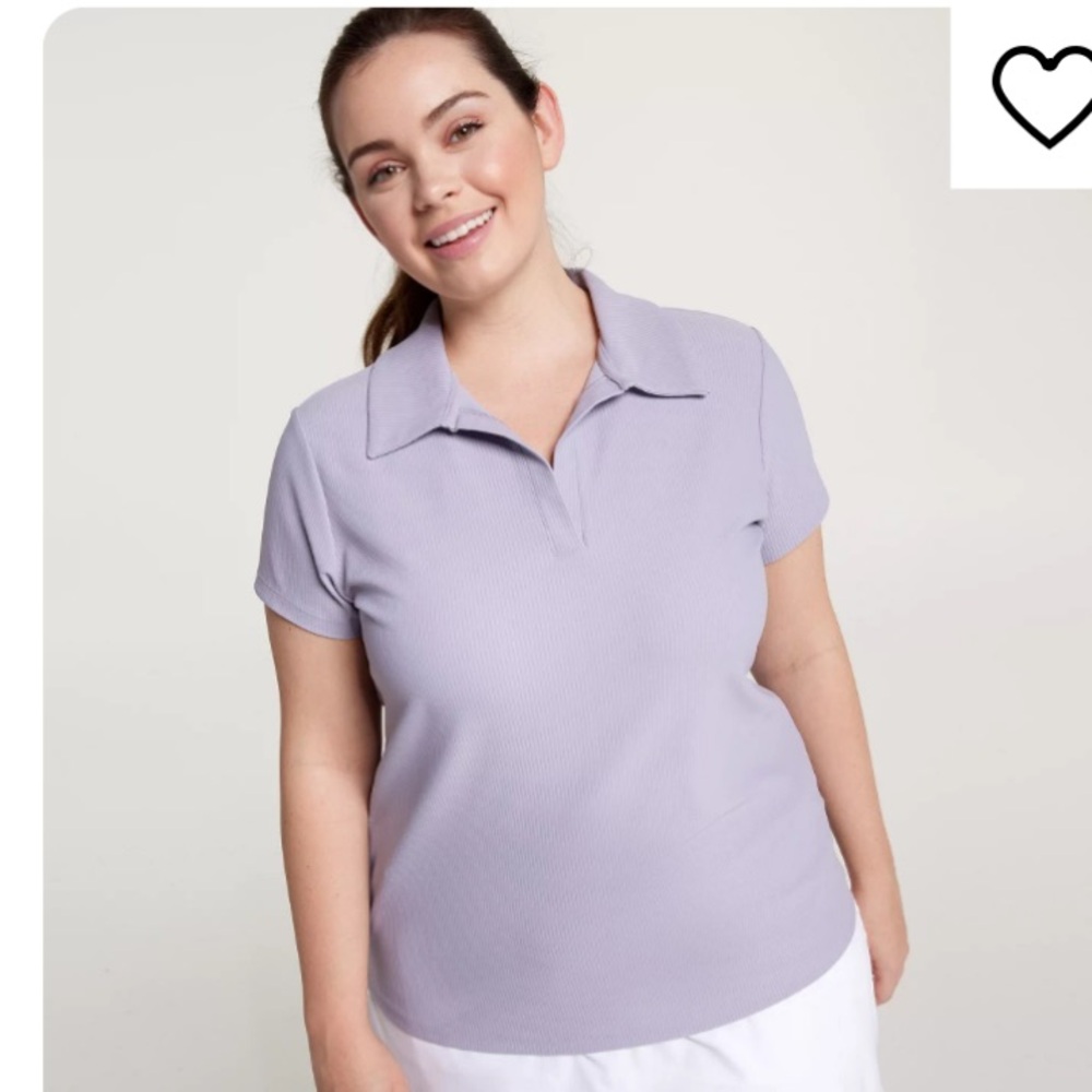 NWT Calia Golf Polo Shirt Sz XXL Ribbed Stretch Activewear Sporty Preppy